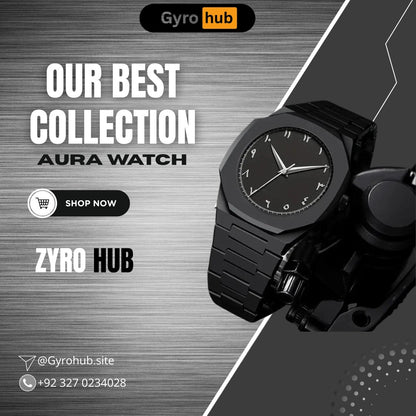 Black Aura Arabic Watch - Own the Time
